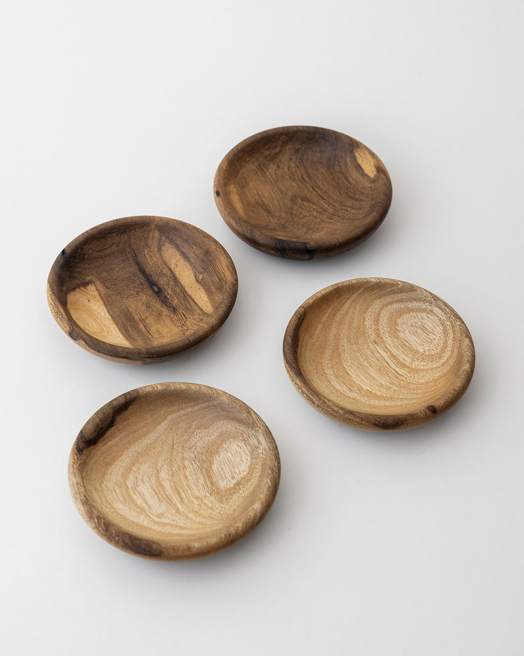 Platitos mini madera x 4