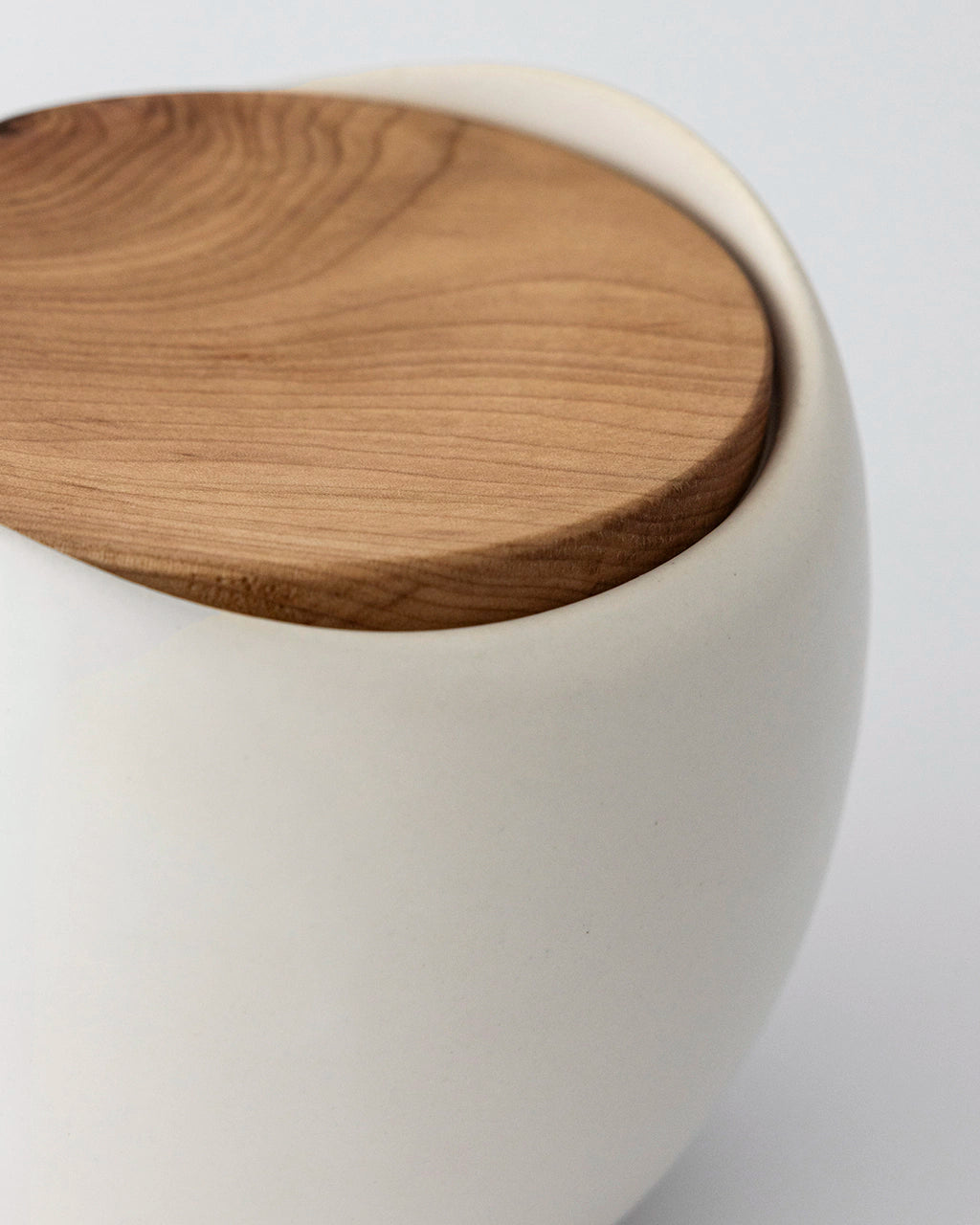 Frasco grande LT madera y blanco